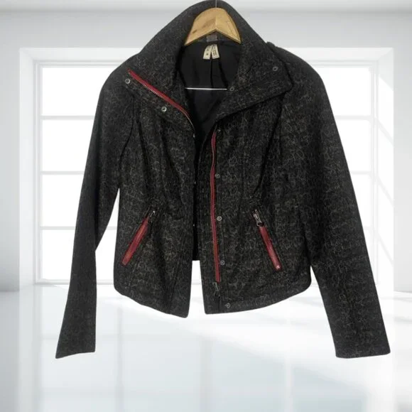 Free People We The Free Size 2 Jacket Parka Utility Snap Zip Pockets - Picture 2 of 13